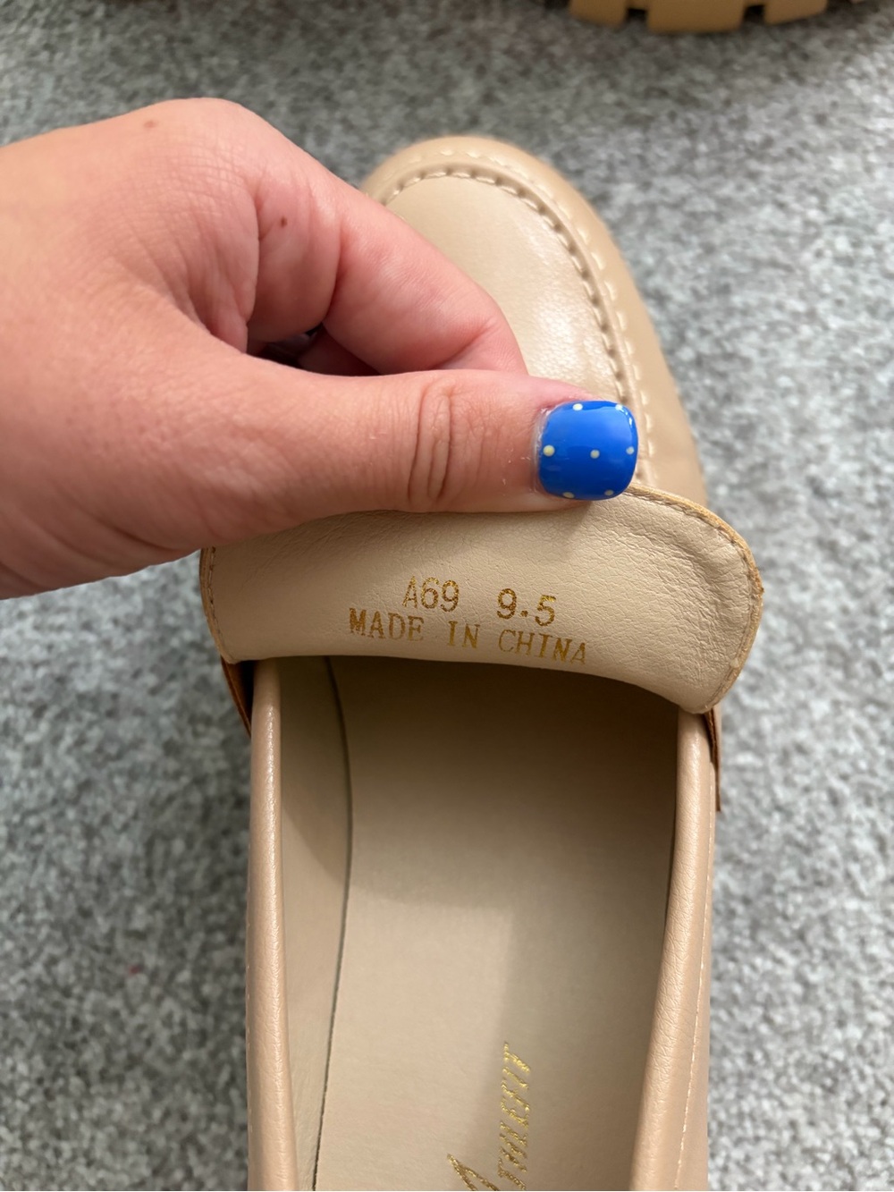 Tan Leather Penny Loafers for Women - Picture 3 of 4